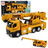 Lean Toys Žaislinis kranas su metaline kabina ir šviesos bei garso efektais, 1:12