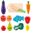 Lean Toys Vegetable and Fruit Chopping Set in a Bucket Board Knife Wooden