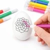 Lean Toys Jajka Velykiniai putplasčio kiaušiniai dažymui žymekliais, gėlių raštas B, 6 vnt.