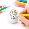 Lean Toys Jajka Velykiniai putplasčio kiaušiniai dažymui žymekliais, gėlių raštas C, 6 vnt.