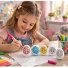 Lean Toys Jajka Velykiniai putplasčio kiaušiniai dažymui žymekliais, gėlių raštas A, 6 vnt.