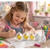 Lean Toys Jajka Velykiniai putplasčio kiaušiniai dažymui Žymekliai Žymekliai Višta 6 vnt.