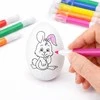 Lean Toys Jajka Velykiniai putplasčio kiaušiniai dažymui žymekliais, zuikio raštas, C, 6 vnt.
