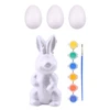 Lean Toys Putplasčio Velykų dekoravimo rinkinys kiškutis ir 3 kiaušiniai 7854