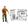 Lean Toys Mašinėlė Off-Road Hunting Car Hunter Dinosaur Lights Sounds Žalias