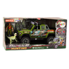 Lean Toys Mašinėlė Off-Road Hunting Car Hunter Dinosaur Lights Sounds Žalias