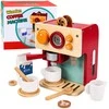 Lean Toys Medinis kavos aparatas vaikams su priedais