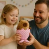 Lean Toys Pliušinis žaislas - kapibara su undinėlės uodega, 28 cm