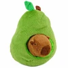 Lean Toys Pliušinis žaislas „Avokadas su kapibara“ 2 viename, žalias, 35 × 30 × 20 cm