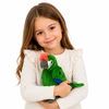 Lean Toys Pliušinis žaislas - papūga ara, žalios spalvos, 24 cm