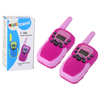 Lean Toys Walkie Talkie Walkie Talkie Rožinė, Range 3km, For Children