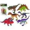Figurki Žaislų rinkinys Dinozaurai Lean Toys, 6 vnt., su medžiu ir kiaušiniu