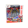 Lean Toys Raudonas žaislas 2in1 robotas-automobilis su ginklais