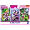 Trefl Dėlionė 3x80 vnt. - Minnie ir draugai