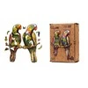 PuzzleOK Medinė dėlionė 82 vnt. - Papūgėlės