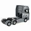 Nuotoliniu būdu valdomas sunkvežimis „Scania Huina 1501“ 1:18, pilkas sidabrinis, 39,2 × 24,4 × 16,6 cm