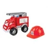 Technok Gaisrinis automobilis Ladder Helmet Firefighter, raudonas