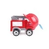 Technok Gaisrinis automobilis Ladder Helmet Firefighter, raudonas