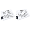 2x Canon LP-E8 akumuliatorius 1800 mAh