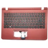 Acer A114-31 Keyboard (UK-ENGLISH) & Upper Cover (Raudonas)