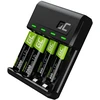 Žalias Cell GC VitalCharger + 2xAA 2000mAh & 2xAAA 800mAh Batteries