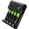 Žalias Cell GC VitalCharger & 4x AAA HR03 800mAh Rechargeable Batteries