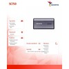 Kietasis diskas ADATA SC750 2TB Plug&amp;Go Sidabrinis 1050/1000