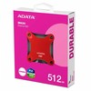 Kietasis diskas ADATA Dysk zewnętrzny ssd sd620 512g u3.2a 520/460 mb/s raudona