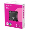 Kietasis diskas ADATA Dysk zewnętrzny ssd sd620 512g u3.2a 520/460 mb/s juoda