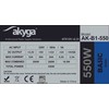 Akyga basic ak-b1-550 maitinimo šaltinis (550 W; pasyvus; 120 mm)