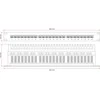 Komutacinė panelė NAVI LED STP cat.6 24 prievadų LSA 1U ALANTEC