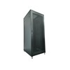 Q Lantec ALAN Cabinet lockable, one-section A-LAN SS-42U-800-1000-02-C (42U, 19', 2050mm / 800mm / 1000 mm, standing, Glass, juodos spalvos)