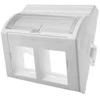 Adapteris 45x45 2xRJ45 (išgaubtas kampinis) ALANTEC