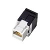 Jungtis - Alantec MB001 RJ45 Moteriška Auksu Padengta Tiesi Juoda/Balta