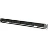Alantec PK048 1U 19" kabelių laikiklis su šlifuotu tarpikliu, 5 plastikiniai laikikliai