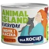 ANIMAL ISLAND šlapias kačių ėdalas su kalakutiena ir antiena kačiukams, 185 g
