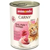 Animoda Animonda Carny adult 400g suaugusių kačių konservai su jautiena, kalakutiena ir krevetėmis