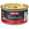 Animoda Kačių Maistas - ANIMONDA Vom Feinsten Mousse Jautiena ir Antiena 85g 11% Baltymų 7% Riebalų