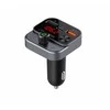 ART transmiter FM bluetooth 5.0 + USB A QC3.0 + Typ C (total 30W) FM-84B juodas