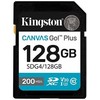 Atminties kortelė Karta pamięci kingston canvas go plus sdg4/128gb (128gb; class u3, v30; karta pamięci)
