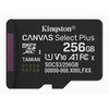 Kingston MicroSD atminties kortelė 256 GB Canvas Select+ G3 150 Mb/s