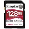 Kingston SD atminties kortelė 128GB React Plus 280/100/MB/s U3 V60