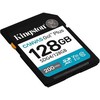 Atminties kortelė Karta pamięci kingston canvas go plus sdg4/128gb (128gb; class u3, v30; karta pamięci)
