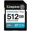 Atminties kortelė Karta pamięci kingston canvas go plus sdg4/512gb (512gb; class u3, v30; karta pamięci)