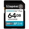 Atminties kortelė Karta pamięci kingston canvas go plus sdg4/64gb (64gb; class u3, v30; karta pamięci)