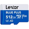Atminties kortelė Karta Lexar Mėlyna Plus Micro SDXC 512 GB Class 10 UHS-I/U3 A2 V30 (LMSBLPL512G-BNANG)