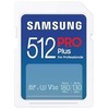 Atminties kortelė Samsung PRO Plus SDXC 512GB UHS-I U3 [Rašyti 130MB/s Skaityti 180MB/s] v 2023
