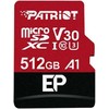 Atminties kortelė su patriotine atmintimi ep pro pef512gep31mcx adapteris (512gb; 10 klasė, a1 klasė, u3 klasė, v30; adapteris, atminties kortelė)