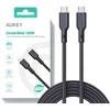 USB-C į USB-C laidas Aukey CB-KCC102, 100 W, 1.8 m (juodas)