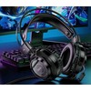 Wire ausinės USB A + Jack 3,5 mm Hoco žaidimams 2 m W110 juodas